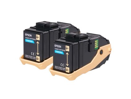 Epson originál toner C13S050608, cyan, 15000str., dual pack