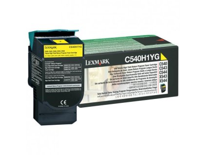 Lexmark originál toner C540H1YG, yellow, 2000str., high capacity, return