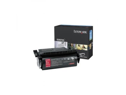 Lexmark originál toner 12A5745, black, 25000str.