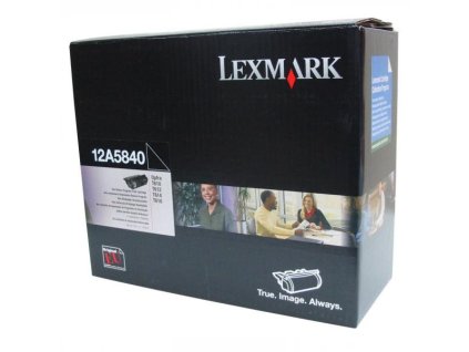 Lexmark originál toner 12A5840, black, 10000str., return
