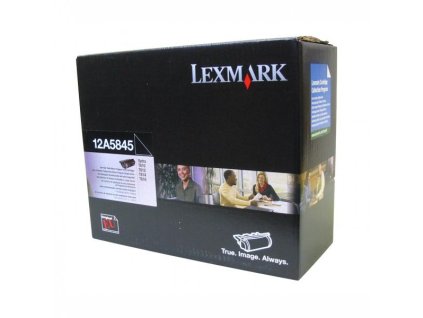 Lexmark originál toner 12A5845, black, 25000str., high capacity, return