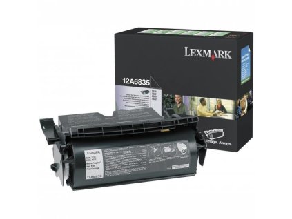 Lexmark originál toner 12A6835, black, 20000str., return