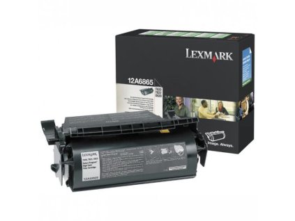 Lexmark originál toner 12A6865, black, 30000str., return