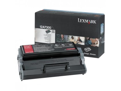 Lexmark originál toner 12A7300, black, 3000str.