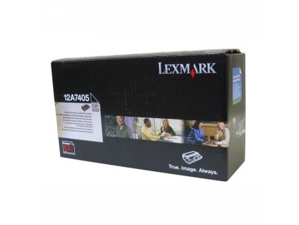 Lexmark originál toner 12A7405, black, 6000str., return