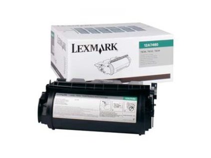 Lexmark originál toner 12A7460, black, 5000str., return
