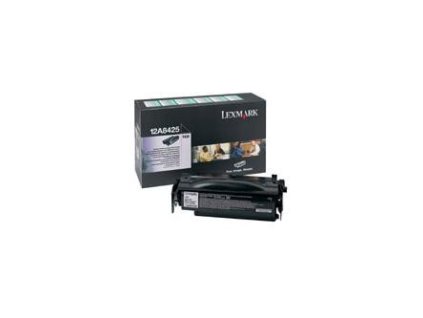 Lexmark originál toner 12A8425, black, 12000str., return