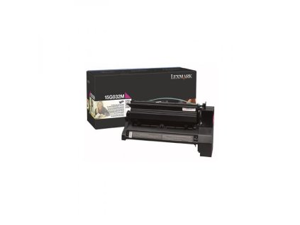 Lexmark originál toner 15G032M, magenta, 15000str., high capacity