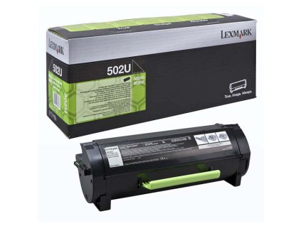 Lexmark originál toner 50F2U00, 502U, black, 20000str., ultra high capacity, return