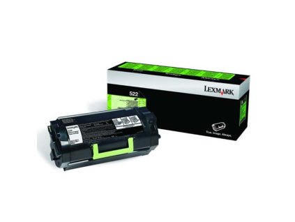 Lexmark originál toner 52D2000, 522, black, 6000str., return