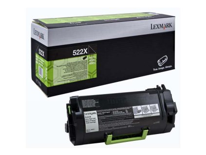 Lexmark originál toner 52D2X00, 522X, black, 45000str., extra high capacity, return