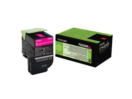 Lexmark originál toner 70C2XM0, magenta, 4000str., extra high capacity, return