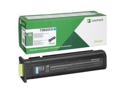 Lexmark originál toner 73B20C0, cyan, 15000str., return