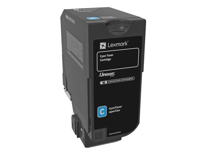 Lexmark originál toner 74C0S20, cyan, 7000str.