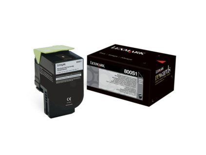 Lexmark originál toner 80C0S10, black, 2500str.
