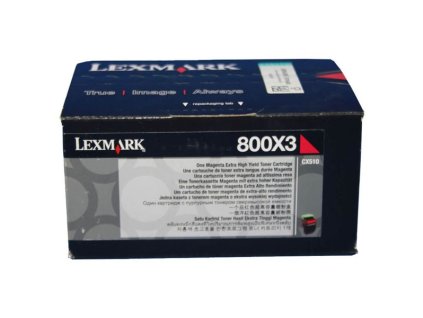 Lexmark originál toner 80C0X30, magenta, 4000str., extra high capacity