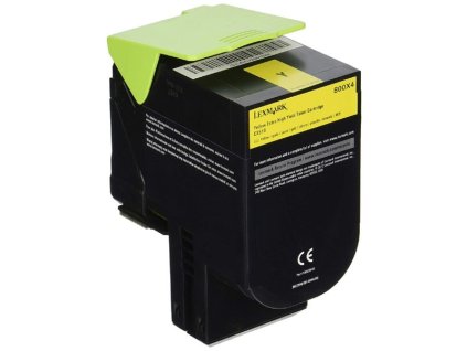Lexmark originál toner 80C0X40, yellow, 4000str., extra high capacity