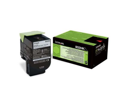 Lexmark originál toner 80C2HK0, black, 4000str., return