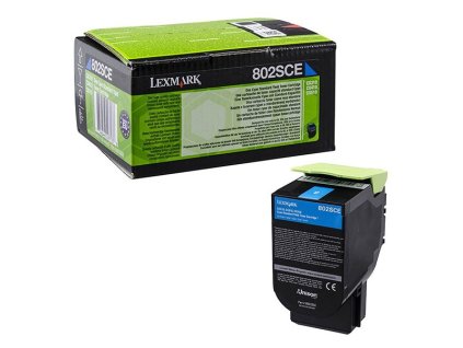 Lexmark originál toner 80C2SCE, cyan, 2000str.