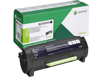 Lexmark originál toner B232000, black, 3000str., return