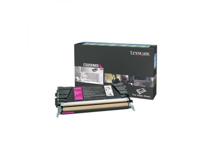 Lexmark originál toner C5200MS, magenta, 1500str., return