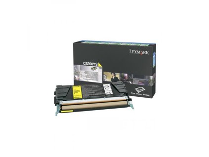 Lexmark originál toner C5200YS, yellow, 1500str., return