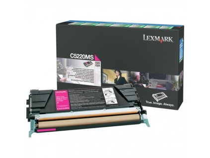 Lexmark originál toner C5220MS, magenta, 3000str., return
