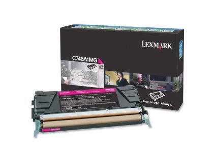 Lexmark originál toner C746A1MG, magenta, 7000str., return