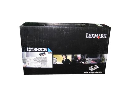 Lexmark originál toner C748H2CG, cyan, 10000str., high capacity