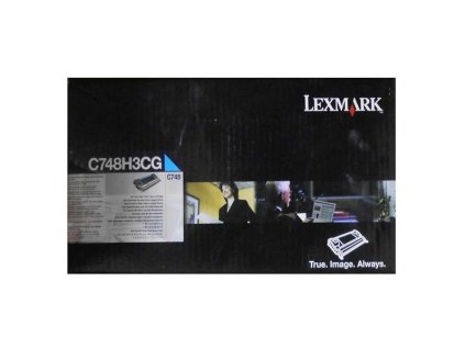 Lexmark originál toner C748H3CG, C748, cyan, 10000str.