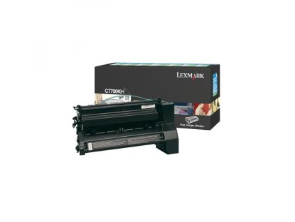 Lexmark originál toner C7700KH, black, 10000str.