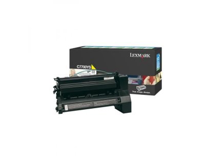 Lexmark originál toner C7700YS, yellow, 6000str.