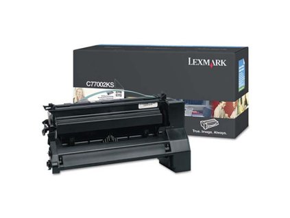 Lexmark originál toner C7702KS, black, 6000str.