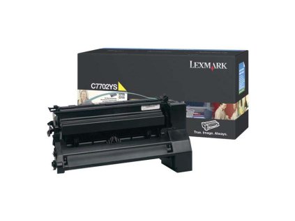 Lexmark originál toner C7702YS, yellow, 6000str.