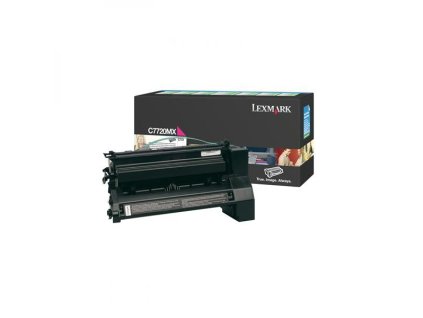 Lexmark originál toner C7720MX, magenta, 15000str., return