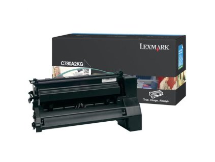 Lexmark originál toner C780A2BG, black, 6000str.