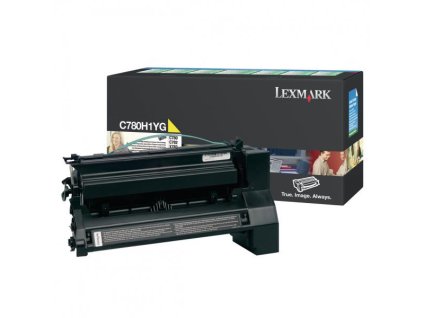 Lexmark originál toner C780H1YG, yellow, 10000str., return