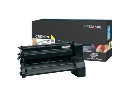 Lexmark originál toner C780H2YG, yellow, 10000str.