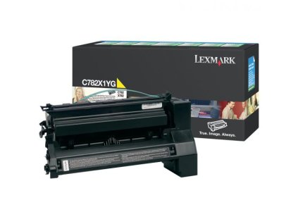 Lexmark originál toner C782X1YG, yellow, 15000str., return