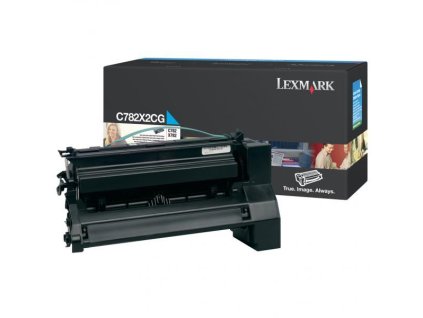 Lexmark originál toner C782X2CG, cyan, 15000str.