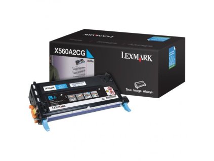 Lexmark originál toner X560A2CG, cyan, 4000str.