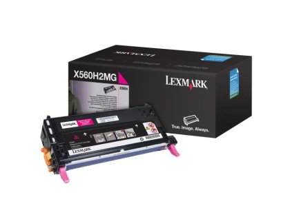 Lexmark originál toner X560H2MG, magenta, 10000str.