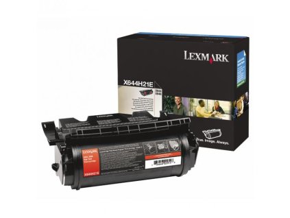 Lexmark originál toner X644H21E, black, 21000str., high capacity