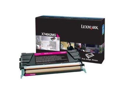 Lexmark originál toner X746A2MG, magenta, 70000str.