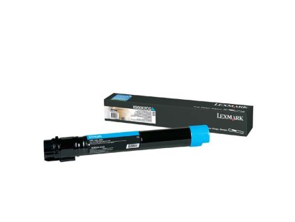 Lexmark originál toner X950X2CG, cyan, 24000str., extra high capacity