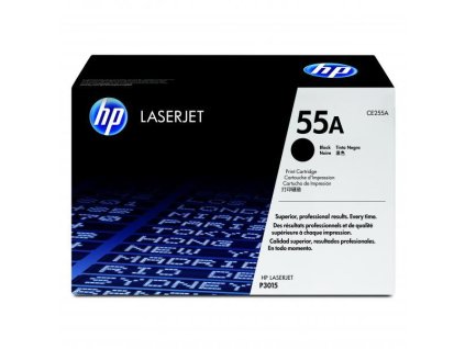 HP originál toner CE255A, HP 55A, black, 6000str.