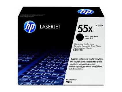 HP originál toner CE255X, HP 55X, black, 12500str.