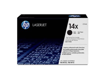 HP originál toner CF214X, HP 14X, black, 17500str.