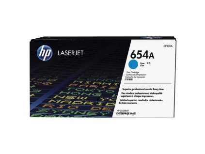 HP originál toner CF331A, HP 654A, cyan, 15000str.
