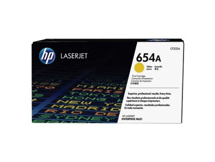HP originál toner CF332A, HP 654A, yellow, 15000str.